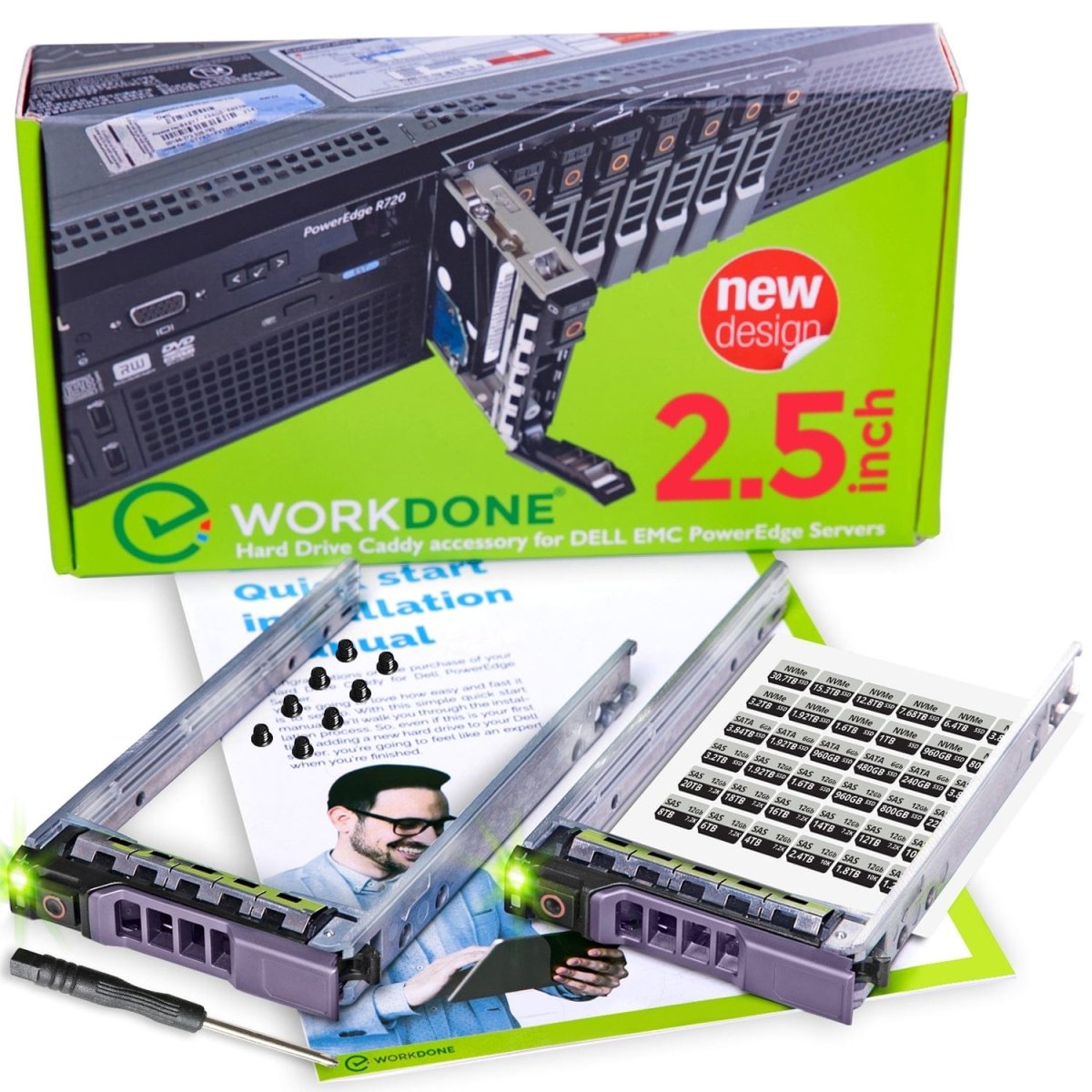 2.5-inch Caddy for PowerEdge Servers | WorldWide Shipping