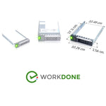 WORKDONE 2-PACK 3.5" Hard Drive Caddy - Dell Poweredge WH5D2 0Y796F 0X7K8W Compatible