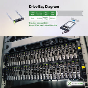 Nuevo Hot-plug Bandeja De Disco Duro Caddy 3,5 ''para Dell Poweredge Servidores