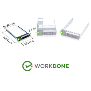 WORKDONE 4-PACK 2.5" Hard Drive Caddy - Dell Poweredge 0DXD9H Compatible