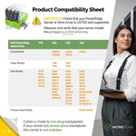 4 - PACK 3.5" Hard Drive Caddy - Dell Poweredge WH5D2 0Y796F 0X7K8W Compatible - WORKDONE.GLOBAL