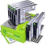 6 - パック 3.5インチ ハードドライブキャディ WH5D2 0Y796F0X7K8W 2.5インチ コンバーター 09W8C40X7K8W -WORKDONE.GLOBAL