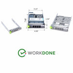 6 - PACK 3.5 - inch Hard Drive Caddy 0KG1CH with 2.5 - inch Converter 9W8C4 - WORKDONE.GLOBAL