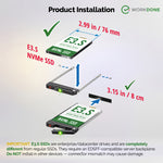 2個パック E3.S NV2RX ドライブキャディの取り付けおよび組み立て手順