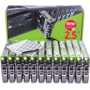WORKDONE 12 Pack 2.5-inch Hard Drive Caddy for Dell PowerEdge Servers