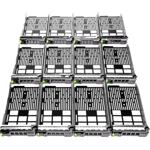 WORKDONE 12-Pack – 3.5 Hard Drive Caddy – Compatible with Dell PowerEdge Selected 11th-13th Gen Servers – Assembly Instructions - Labels – Screwdriver - Strong Screws for Tray