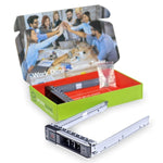 2 - PACK 3.5" Hard Drive Caddy - Dell Poweredge WH5D2 0Y796F 0X7K8W Compatible - WORKDONE.GLOBAL