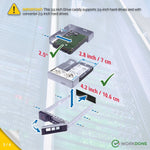 3.5 - inch Hard Drive Caddy WH5D2 0Y796F 0X7K8W with 2.5 - inch Converter 09W8C4 - WORKDONE.GLOBAL