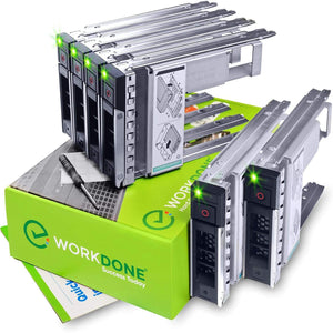 WORKDONE 6-Pack - 3.5" Hard Drive Caddy with 2.5" HDD Adapter - Compatible ListedDell PowerEdge  14-15th Gen.Sers.